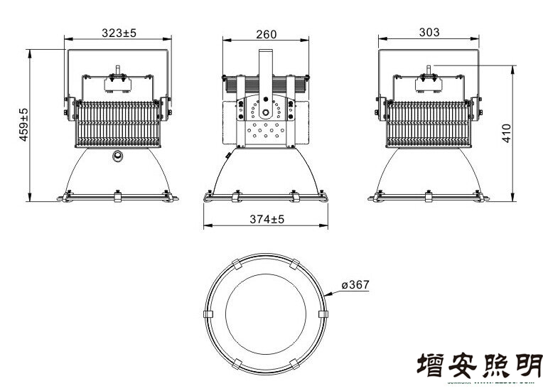 高檔高端SWK205-100w高效LED工礦燈，LED工廠燈廠家直銷(xiāo)，LED節(jié)能燈體育場(chǎng)館